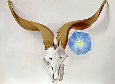 Ram's Head Blue Morning Glory Georgia O'Keeffe